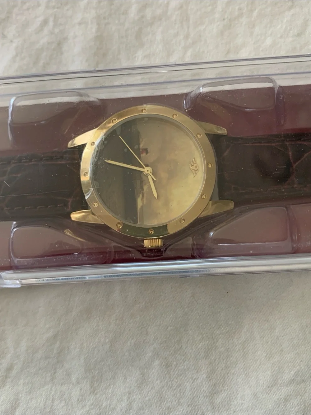 Disney Cruise Line Limited Release Watch - Gold Face with Brown Strap.